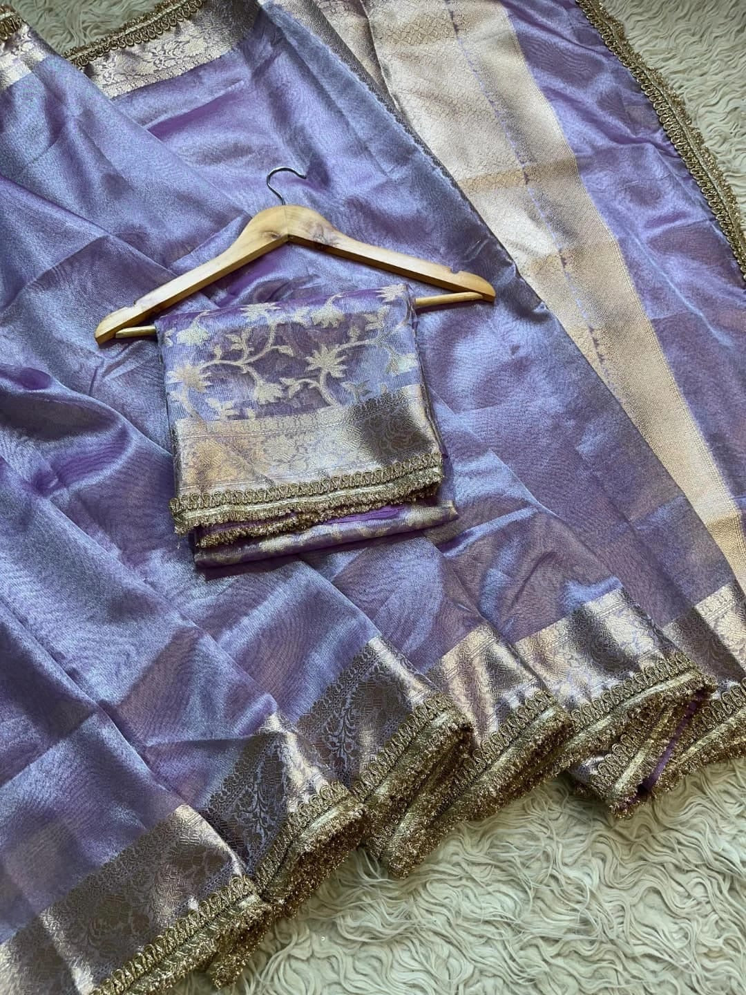 Aqua Aura Banarasi Saree