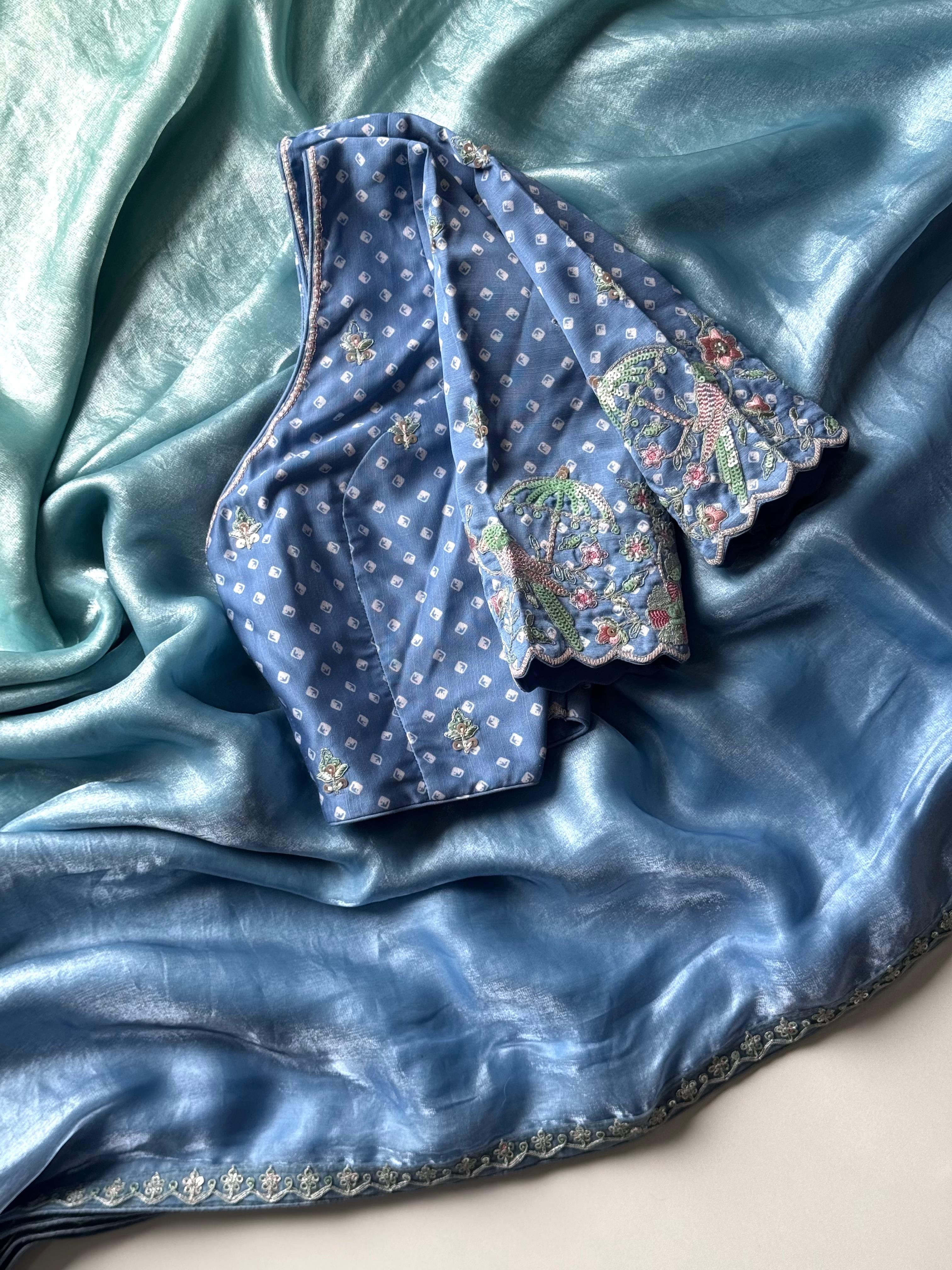 Bluebell Ombr̩ Saree