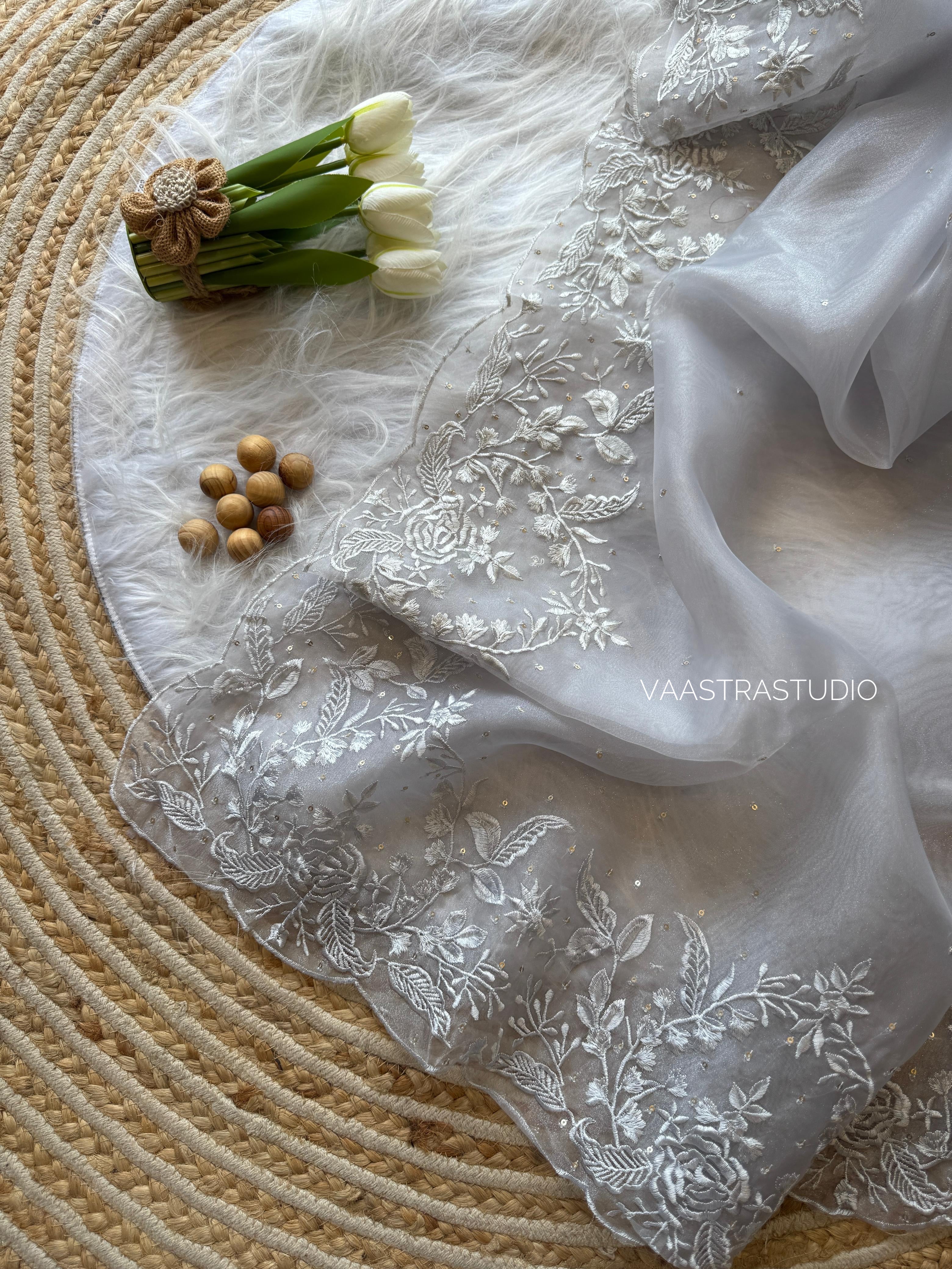 Bloom Veil Saree