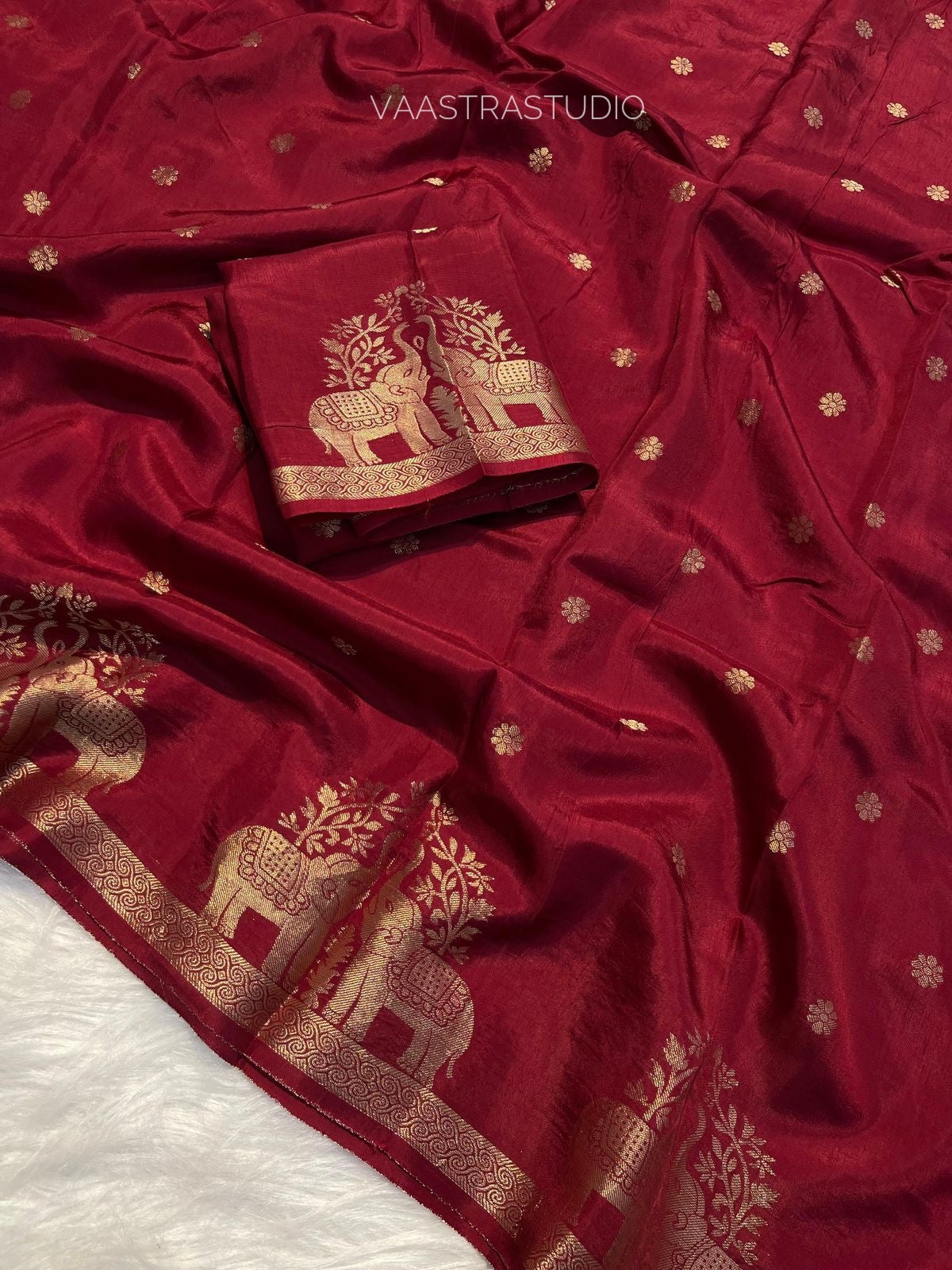 Bronze Bloom Saree